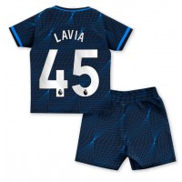 Chelsea Romeo Lavia #45 Udebane Trøje Børn 2023-24 Kortærmet (+ Korte bukser)